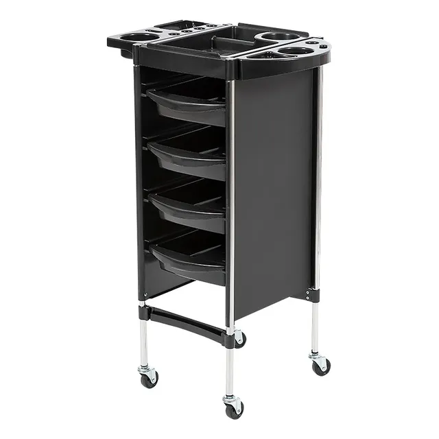 Carrito Auxiliar Multiusos Organizador Color Negro