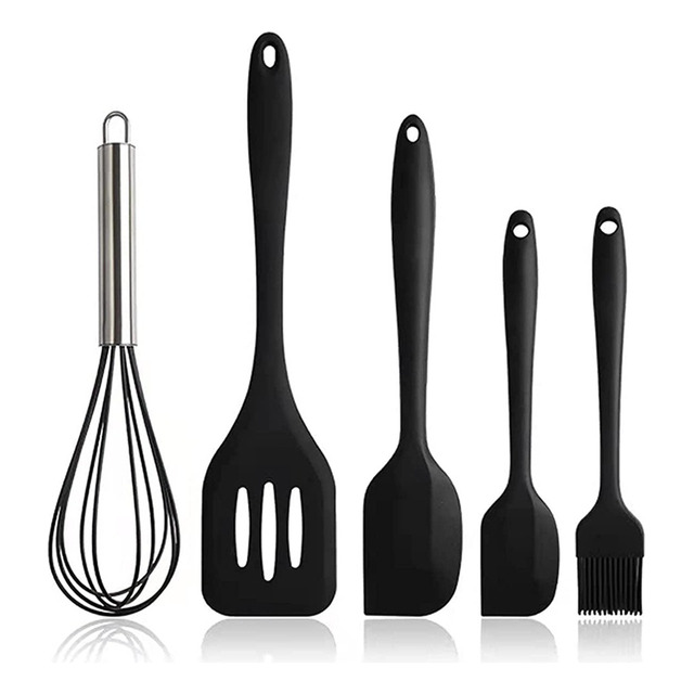 Jogo De Cozinha Kit5 Peças Utensílios De Cozinha Em Silicone