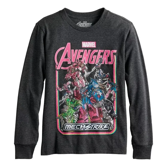 Franela Manga Larga Avengers Marvel Original