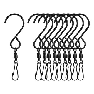 10 Piezas Ganchos Giratorios Clips 360 Giran Planta Negro 10 Piezas Ganchos Giratorios Clips 360 Giran Planta Negro