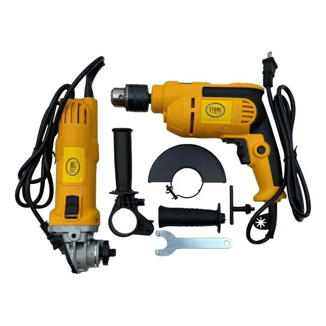 Combo Taladro + Pulidora Trabajo Pesado Accesorio Promocion 