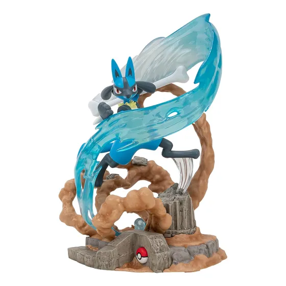 Figura Coleccionable Pokémon Lucario Deluxe Con Luz