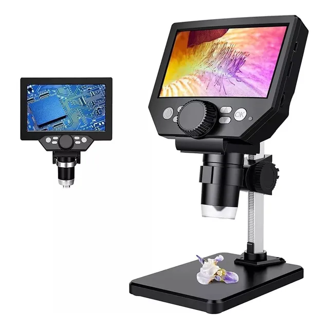 Microscopio Electrónico Académico Con Pantalla Lcd Hd 1000x