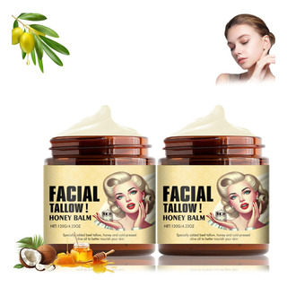 Beef Tallow For Skin, Beef Tallow And Honey Balm, 120g Of Beef Tallow For Skin, Beef Tallow And Honey Balm, 120g Of