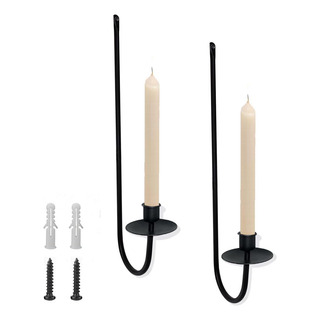 Juego De 2 Porta Velas De Pared, Modernos Apliques De Metal Juego De 2 Porta Velas De Pared, Modernos Apliques De Metal