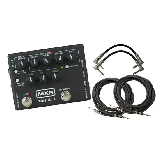 Mxr M80 Bass D.i.+ Bass Guitar Pré -amplificador Pedal Com C