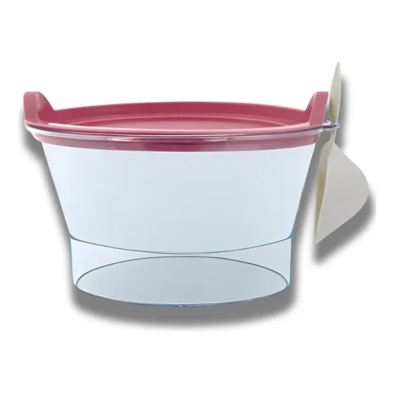 Porta Ração Rosa Pote + Pá Dosadora Oferta