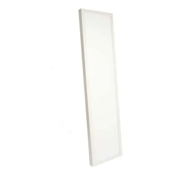Luminária Plafon Retangular 30x120 48w Sobrepor Branco Frio