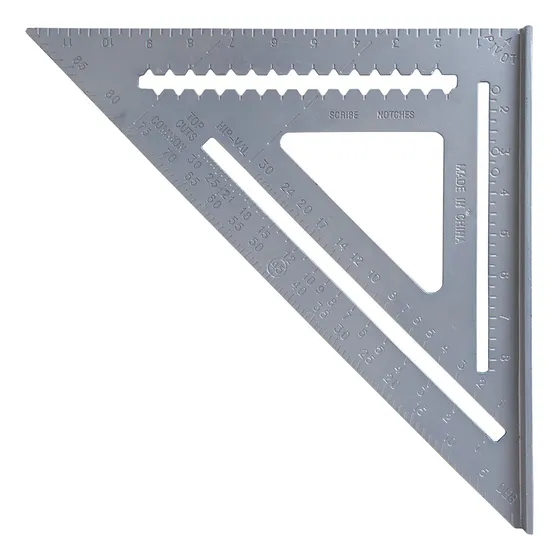 Escuadra Carpintero 30cm Gris Metalica Lh-2239