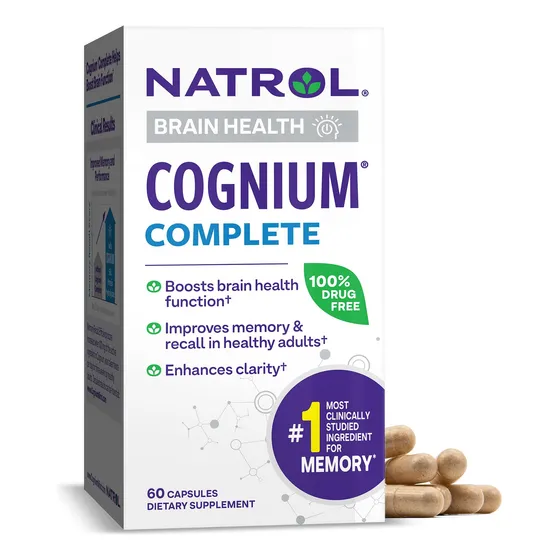 Suplemento Natrol Cognium Complete Brain Health 60 Cápsulas