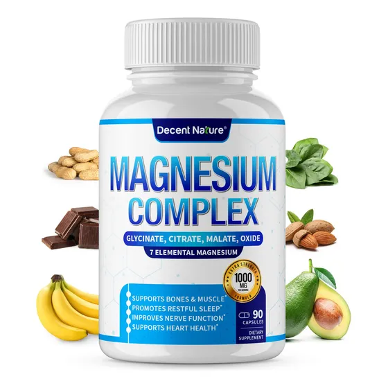Suplemento Decent Nature Magnesium Complex 7 1000 Mg 90 Cáps