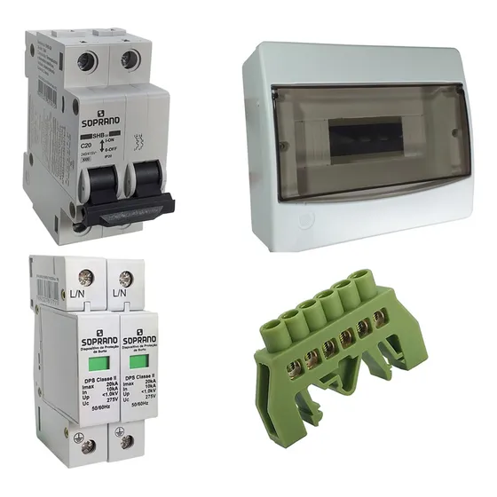 String Box Solar 20a Ac P/ Microinversor Quadro De Sobrepor