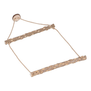 Columpio Para Pájaros De Madera Natural, Jaula Grande, Para Columpio Para Pájaros De Madera Natural, Jaula Grande, Para