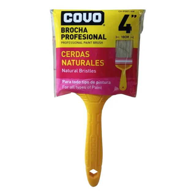 Brocha De 4 Pulgadas Mango Plastico