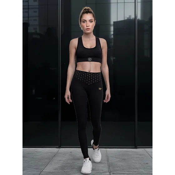 Calza Deportiva Ngx Modelo Legging Long Hold On Negro