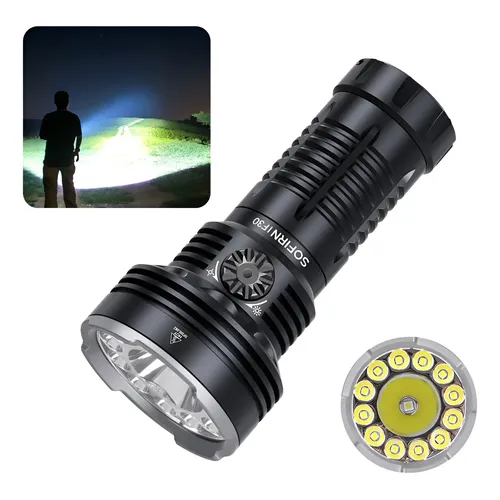 Lanterna LED Sofirn IF30 12000 Lumens 625m Recarregável Prova D