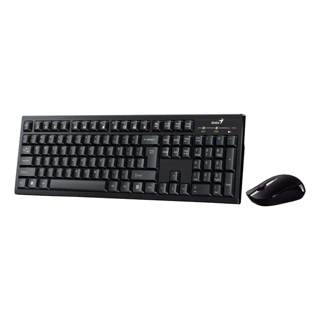 Combo Inalámbrico Teclado Y Mouse Genius Km 8101 Color del teclado Negro