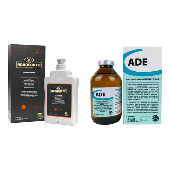 Kit Roboforte 250ml + Ade 100ml Ceva - Promoção
