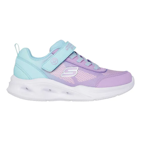Zapatillas Niña Sola Glow Ombre Delux Azul Skechers