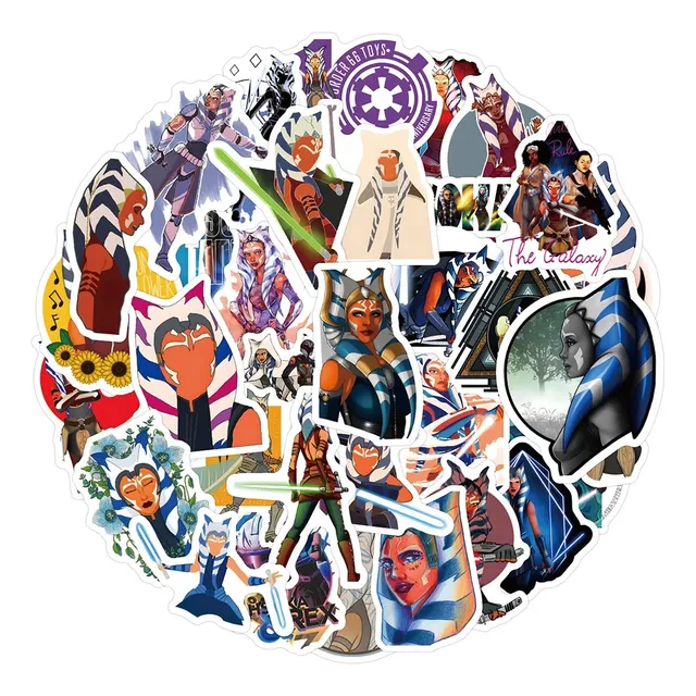 Ahsoka - Set 50 Stickers / Calcomanías Adhesivas