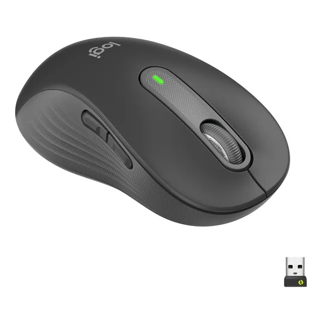 Ratón inalámbrico izquierdo Logitech Signature M650 L, color grafito