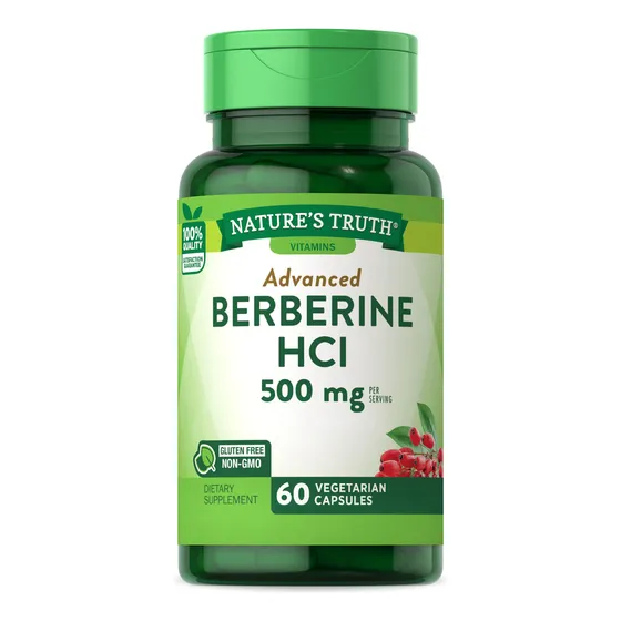 Suplemento Nature's Truth Berberine 500 Mg 60 Cápsulas