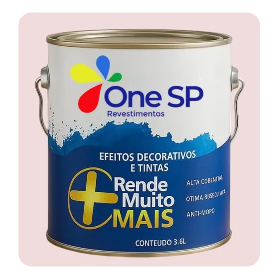 Tinta Acrílica 3.6l Parede Teto Cor Rosa Bebe