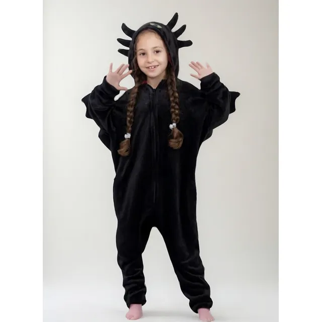 Pijama Mameluco Disfraz Chimuelo De Niños Kigurumi Cosplay