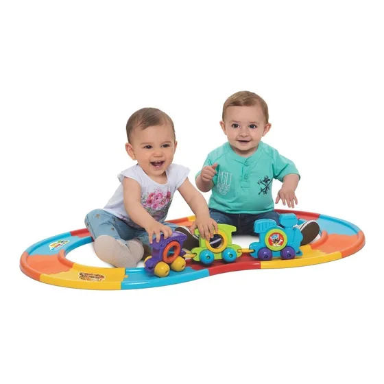 Pista De Tren Encastre Juego Juguete Didáctico Babytrain