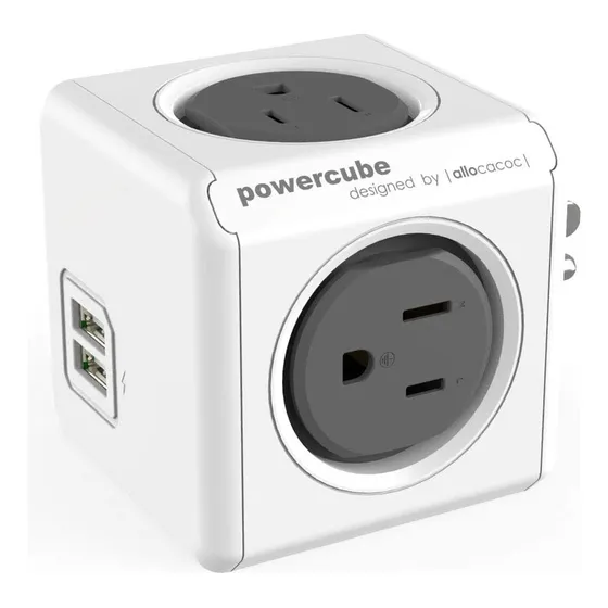 Multitoma Powercube 4 Tomas + 2 Puertos Usb