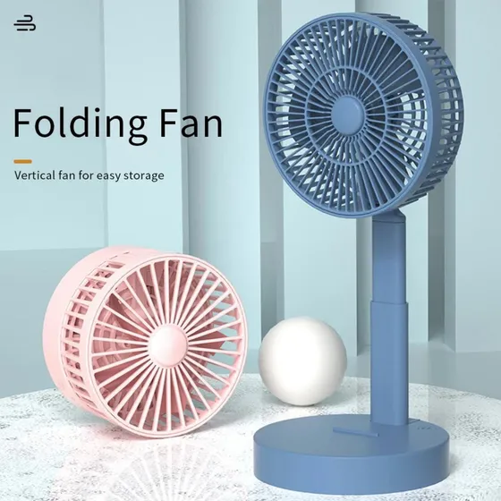 Mini Ventilador Plegable Portatil Mediano Silencioso Fan 