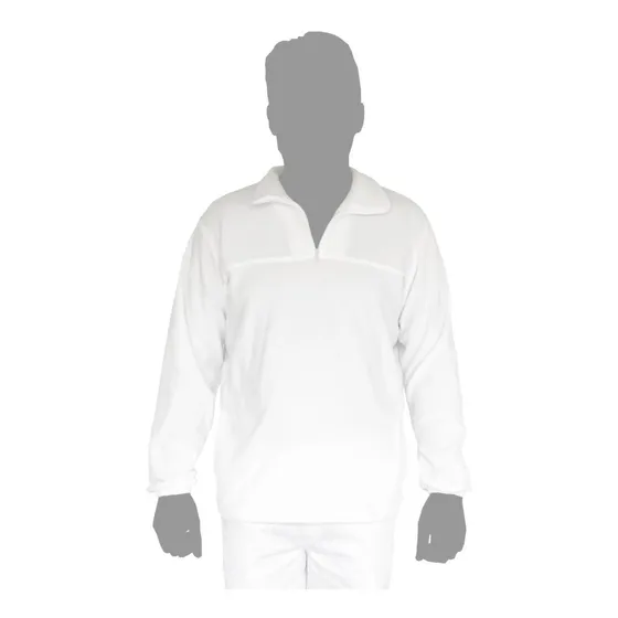 Buzo Polar Medio Cierre Unisex Blanco Frigorífico Carnicería