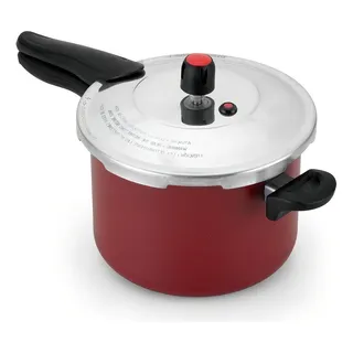 Panela De PressĂŁo Fechamento Externo Antiaderente 4,5l Cor Vermelho Panela De PressĂŁo Fechamento Externo Antiaderente 4,5l Cor Vermelho