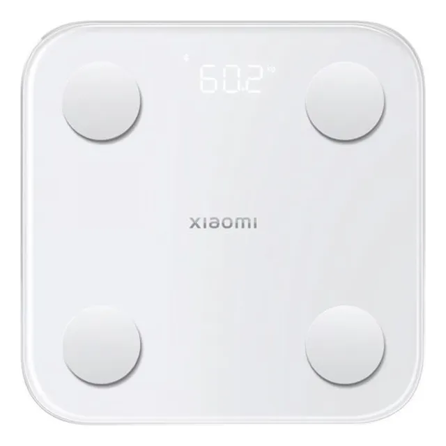 Balanza Inteligente Xiaomi Body Composition Scale S400 Blanca Capacidad 150 kg Medición Precisa de 25 Indicadores Corporales Conexión Bluetooth Sincronización con App Mi Fit Pantalla LED Vidrio Templa