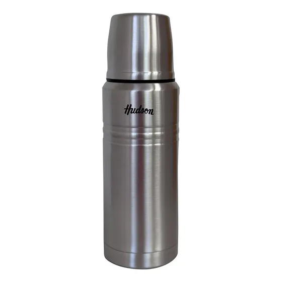 Termo Hudson Acero Inox Pulido Doble Pared 750 Ml Tapón Push