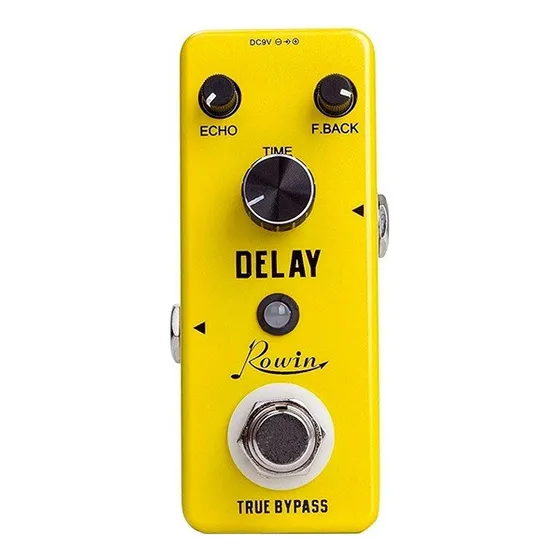 Pedal De Efecto Rowin 300 Delay Lef-314 Amarillo