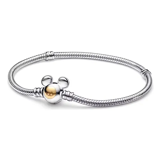 Pulsera Gielgy Disney Mickey Plata Par Charm Pandor 144