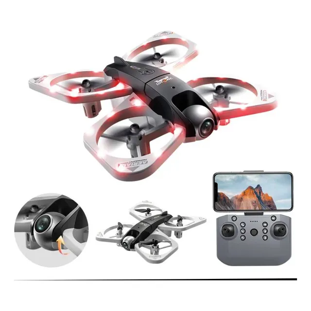 Mini Dron Rc Mariposa Led Efecto Carrera + Flujo Óptico