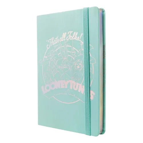 Cuaderno Mooving Notes Looney Tunes A5 T/dura 96hjs Rayadas