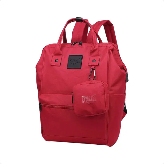 Mochila Bolso Everlast Boca De Pez Monedero Urbana Reforzada