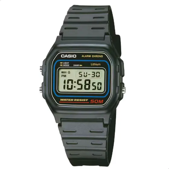 Relógio Casio Esportivo Digital W-59-1vq Preto Barato