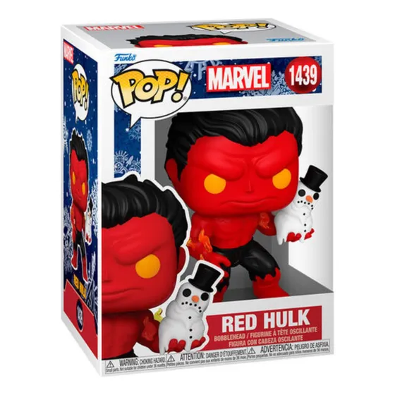 Funko Pop! Marvel Holiday - Red Hulk With Snow Man #1439