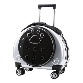 Pet Carrier Outing Mochila Trolley Case Plata Los 44x35x37cm Pet Carrier Outing Mochila Trolley Case Plata Los 44x35x37cm