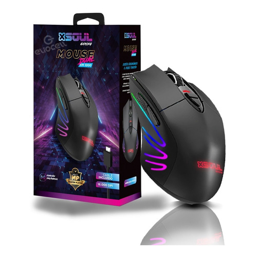 Mouse Gamer Pc Juego Soul  Dual Inalámbrico O Cable Rgb