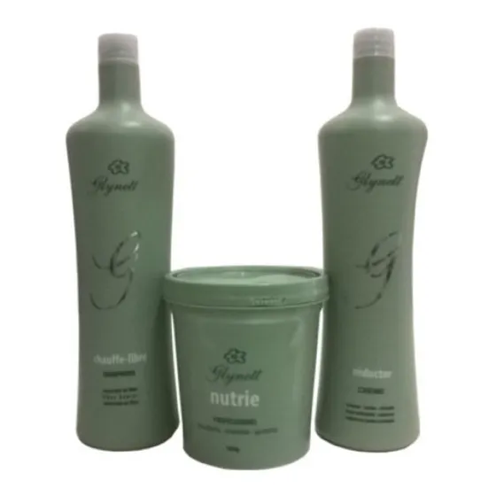 Glynett Kit Escova Progressiva De Paris 1 Litro 3 Produtos