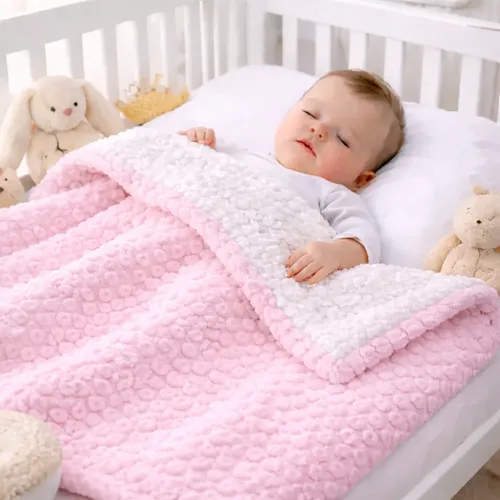 Baby Blanket Mimixiong Knit 100% Cotton 76x102cm Sheep | MercadoLivre