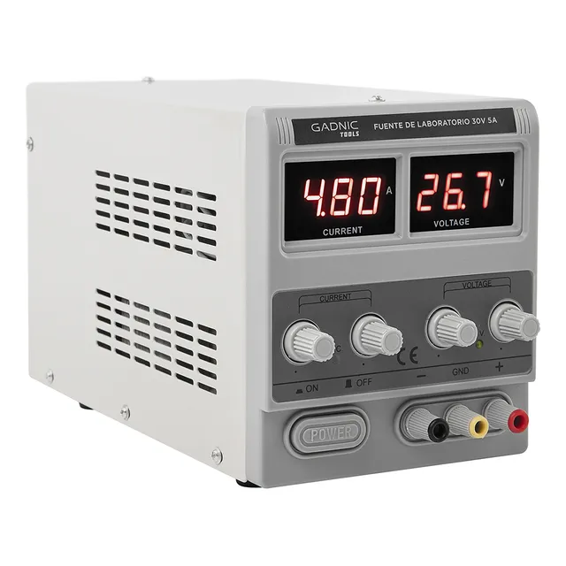 Fuente De Laboratorio Regulable Gadnic 30v 5a Lcd Digital