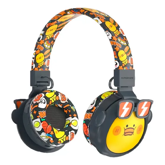 Audifono Bluetooth Fm Sd Infantil Recargable  Niños Kawaii