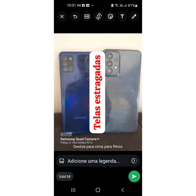 Samsung  A23 Com Defeitos  Lote 2 Cinza-claro