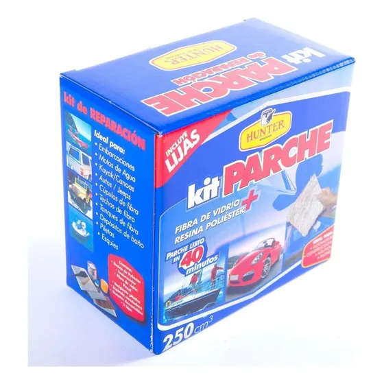 Kit Parche Fibra Vidrio Reparacion Hunter X 250